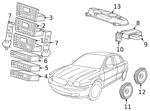 Sound System for 2003 Jaguar X-Type #0