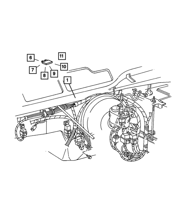 56042822AF - : Headlamp To Dash Wiring, Right for Mopar Image