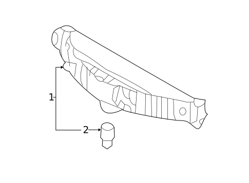 High Mounted Stop Lamp for 2013 Hyundai Elantra Coupe #0