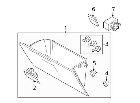 Glove Box for 2010 Ford F-250 Super Duty #0