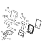 1BF181L5AA - Interior Trim: Rear Seat Back Cover, Right for Chrysler: Pacifica Image