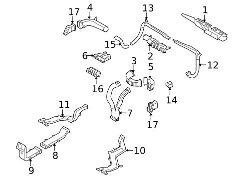 Ducts for 2007 Lincoln MKX #0