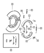 4762116 - Parking Brake: Park Brake Shoe Return Spring for Mopar Image