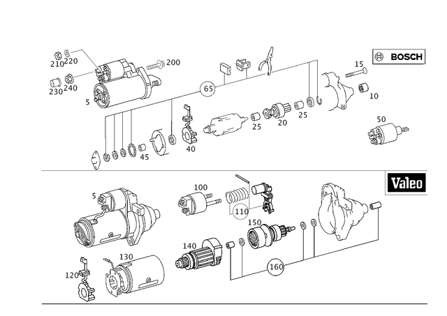 1121510001 - Electrical Equipment and Instruments: Starter for Mercedes-Benz Image image