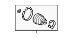 42018TZ7A02 - Universals &amp; Rear Axle: Outer Boot for Honda: Passport, Pilot Image