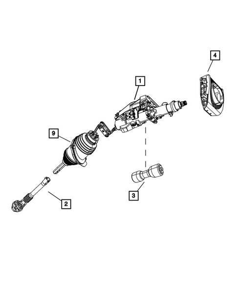 Steering Column for 2007 Chrysler 300 #2