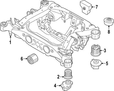 Suspension Mounting for 2024 BMW i4 #1