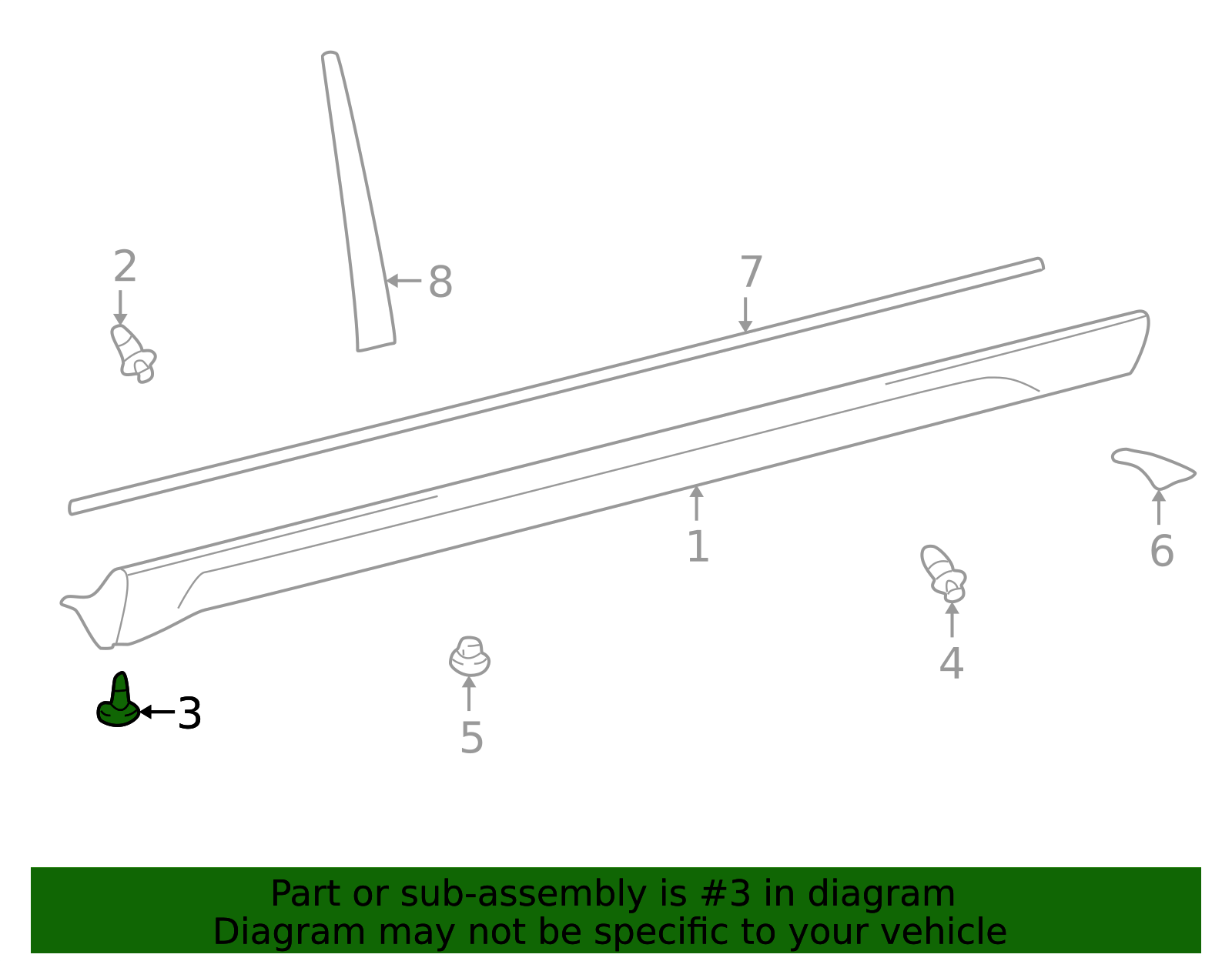 2003-2010 Pontiac Vibe Multi-Purpose Retainer 88974848 | TascaParts.com