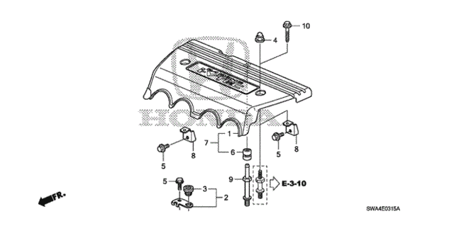Engine Cover for 2007 Honda CR-V #0