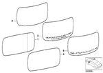 51168165112 - : Mirror Glass, Heated, Wide-Angle for BMW Image