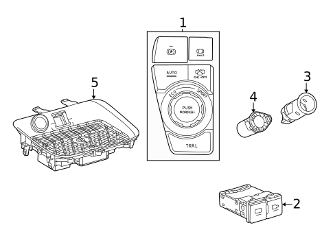 Center Console for 2022 Toyota RAV4 #1