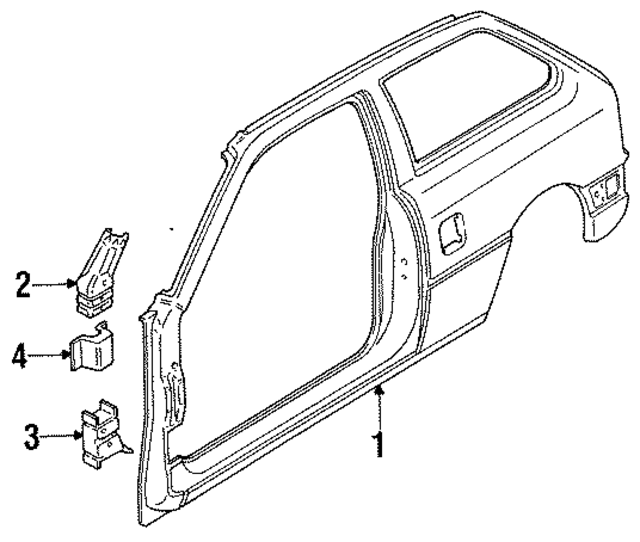 96053370 - Body: Uniside Assembly for GM Image
