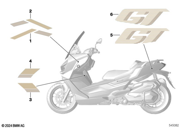 51145B35661 - Body Equipment: Decor Fairing Side Panel, Left -  for BMW-Motorrad Image image