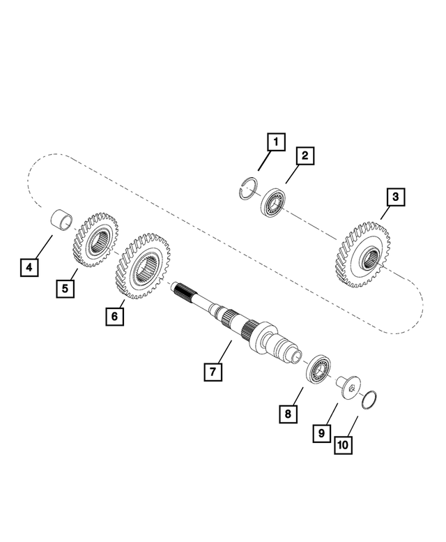 68121090AA - C635; 6-Speed; Manual Transaxle: Shim for Mopar Image image