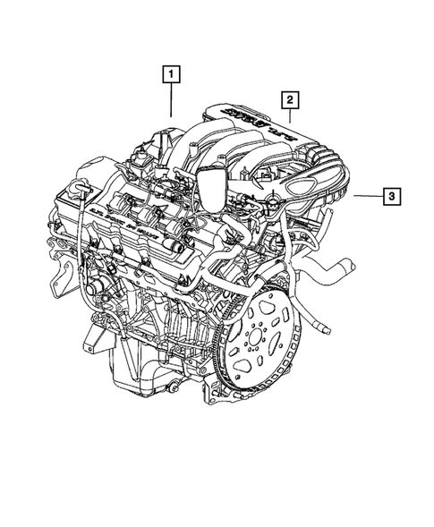 Engine Identification, Service Engines & Engine Service Kits for 2008 Dodge Magnum #1