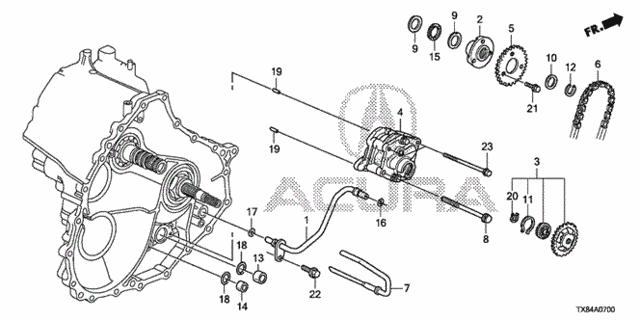 AT Oil Pump for 2013 Acura ILX #0