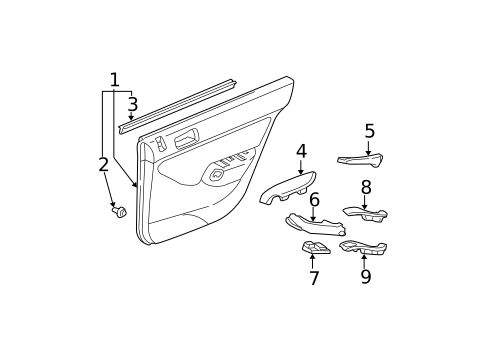 Front Door for 2005 Honda Civic #5