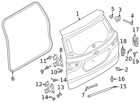 Cargo Door for 2018 Ford EcoSport #2