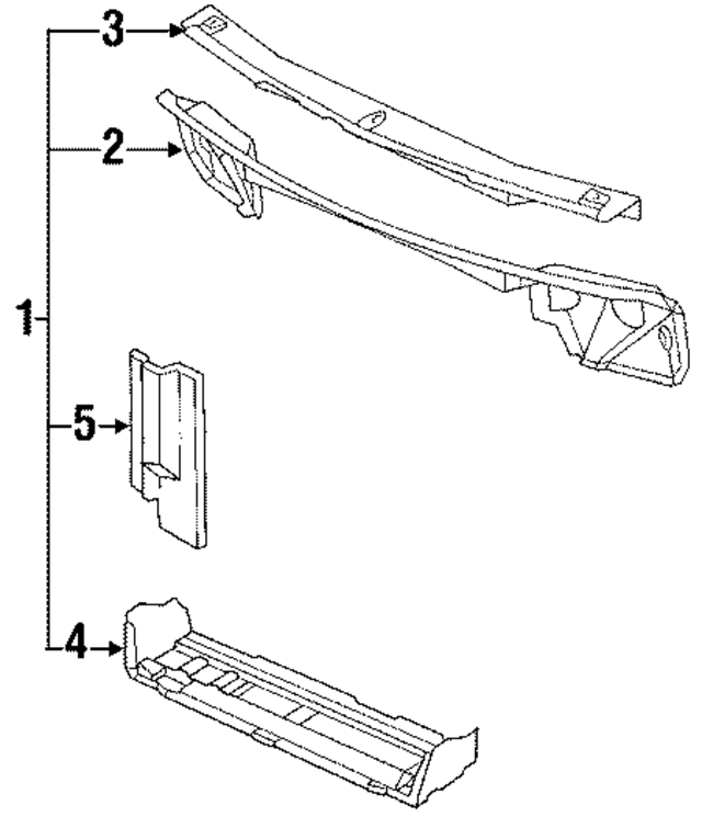 25615657 - Cooling System: Lower Tie Bar Reinforcement for GM Image