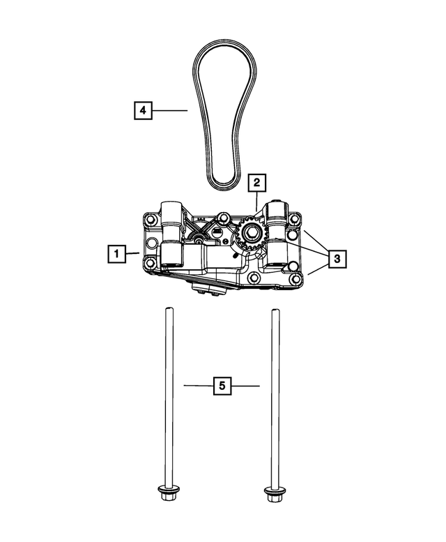 4884805AF - 2.4L Turbo Gas; Engine: Balance With Oil Pump Shaft for Mopar Image
