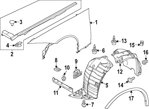 Fender & Components for 2024 Nissan Z #0