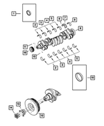 68054213AA - Engine 5.9L Six Cylinder (Diesel): Crankshaft for Dodge: Ram 2500, Ram 3500 Image