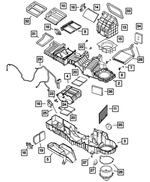 68004228AA - Air Conditioning &amp; Heater: Heater Core for Mopar Image