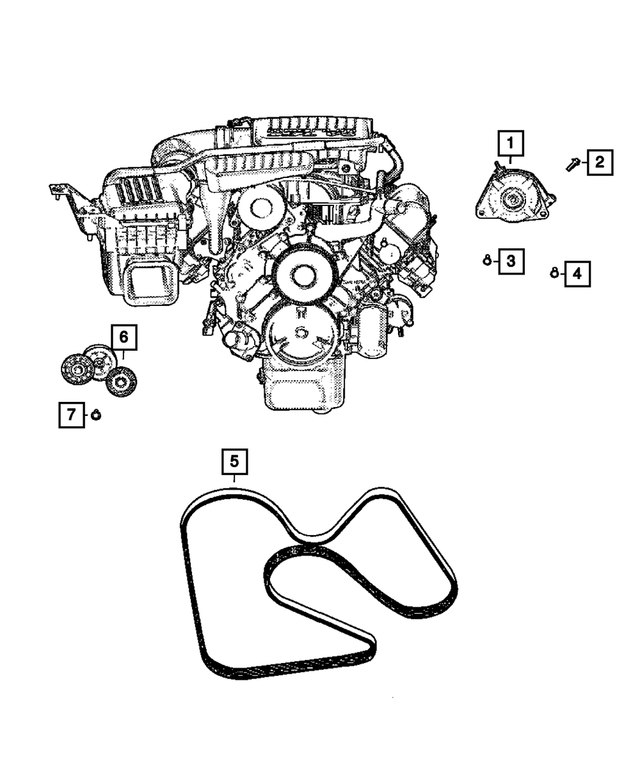 R6029700AD - Electrical: Engine Generator, Remanufactured for Mopar Image image