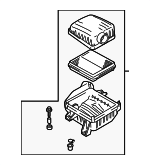 1370068D02 - Engine: Air Cleaner Assembly for Suzuki Image