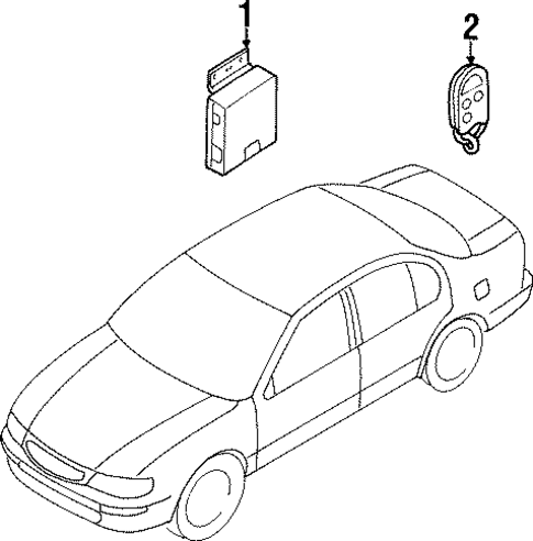 Keyless Entry Components for 1996 INFINITI I30 #0