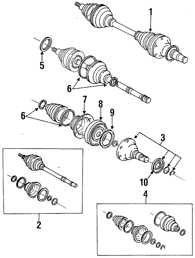 4341020481 - : Axle Assembly for Toyota Image