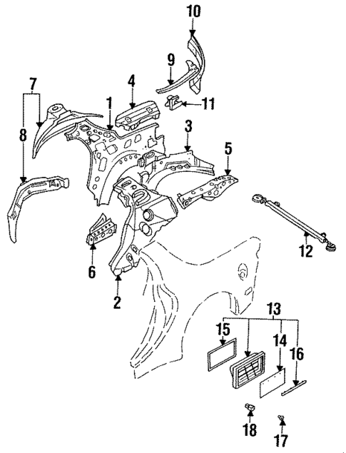 Inner Components for 1993 Mazda RX-7 #0