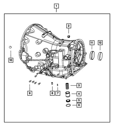 Case, Extension, Oil Pan, and Indicator (Dipstick) for 2012 Ram 1500 #0