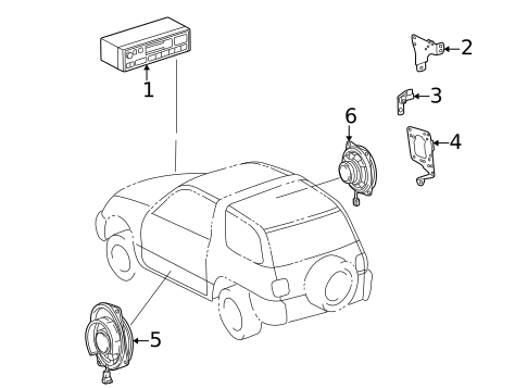Sound System for 1997 Toyota RAV4 #0