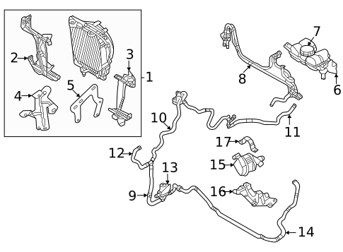 Intercooler for 2023 Volvo V60 #1