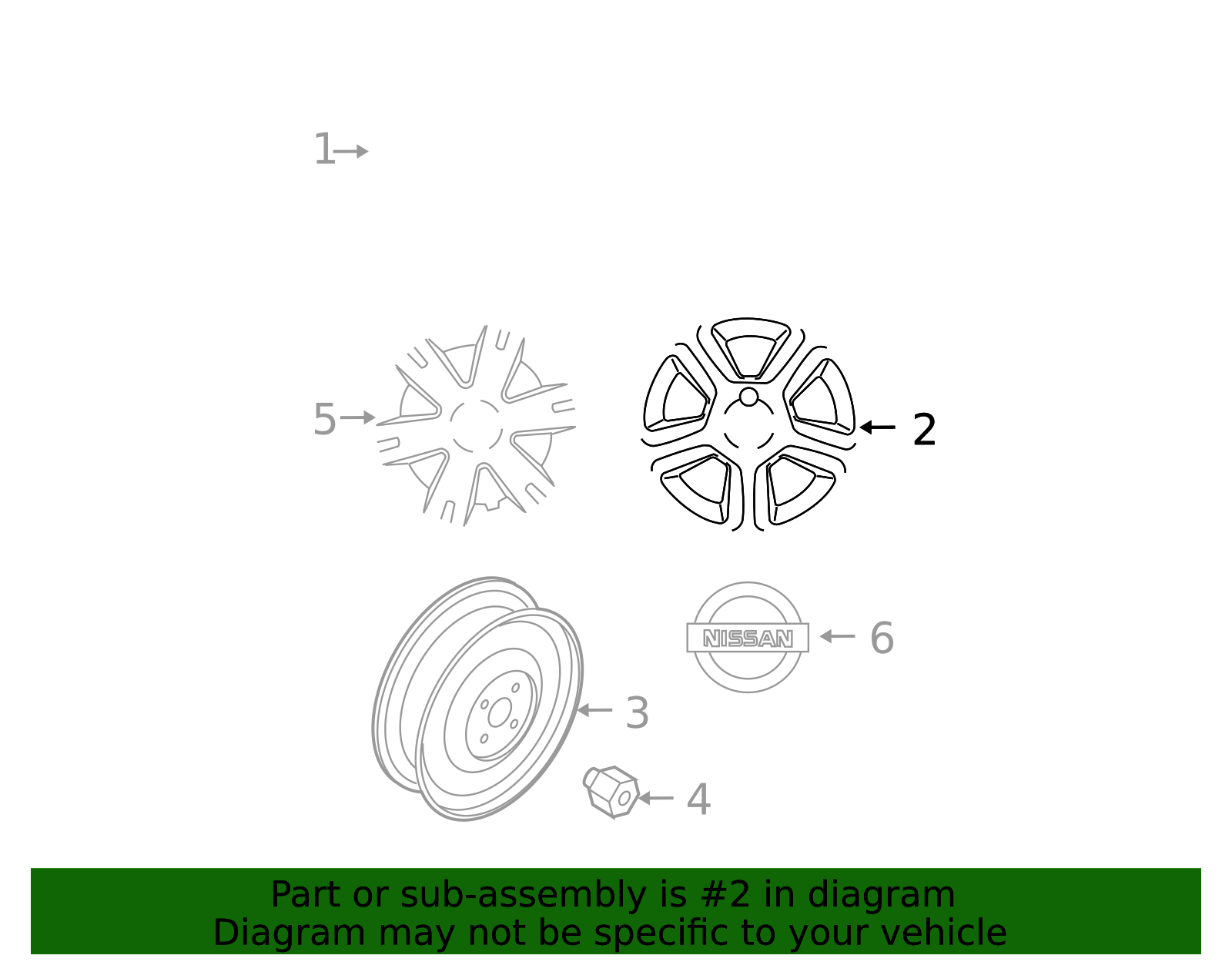 Wheel, Alloy | Official Nissan Parts Store