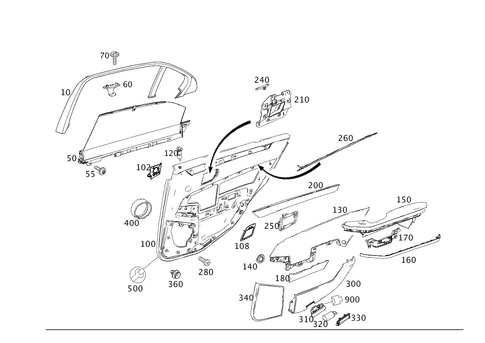 Door Trim for 2013 Mercedes-Benz E400 #0