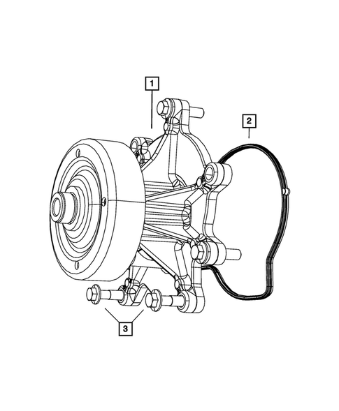 Water Pump and Related Parts for 2011 Jeep Liberty #0