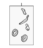 3C1898001C - HVAC: Lever Assembly for Volkswagen: GTI, Passat, R32, Rabbit Image