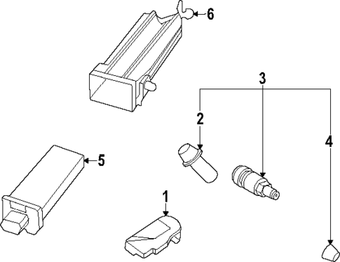 Tire Pressure Monitor Components for 2023 Porsche 911 #0
