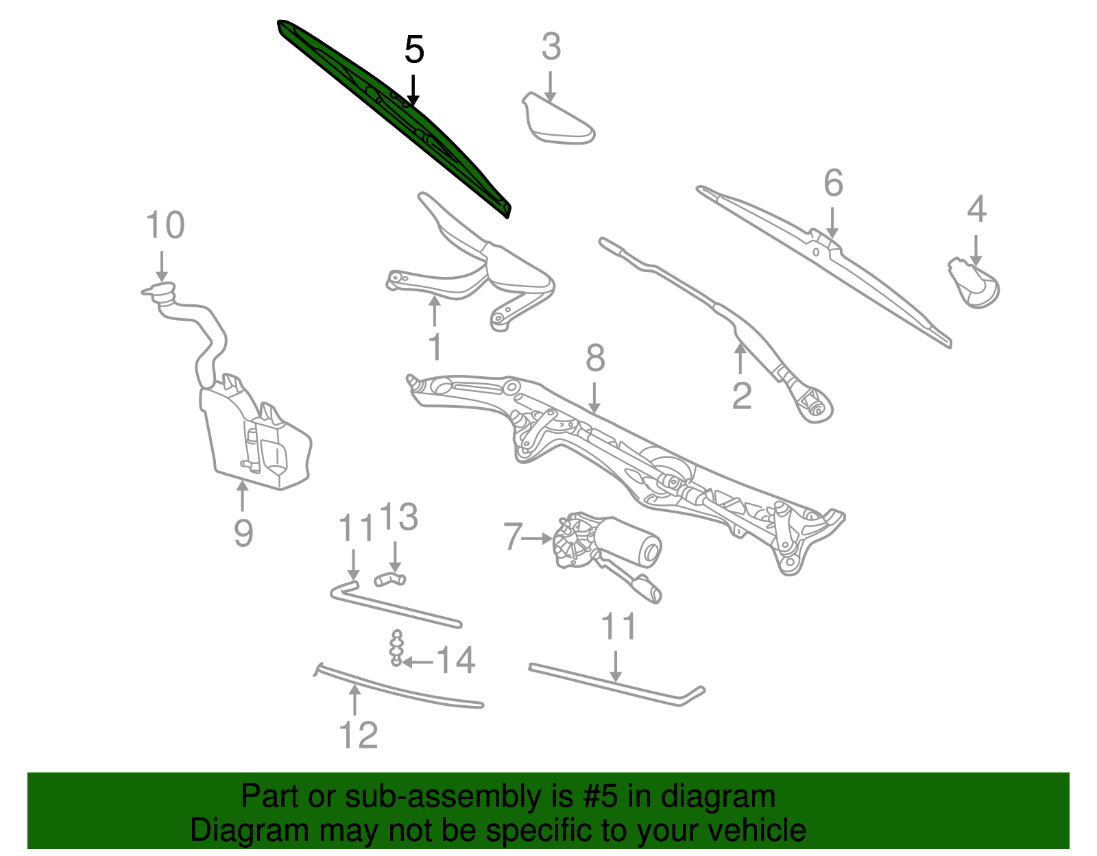 Waste(twice) - めぴ Mini Windshield Wiper Blade - Genuine Mini 61610049744 | FCP