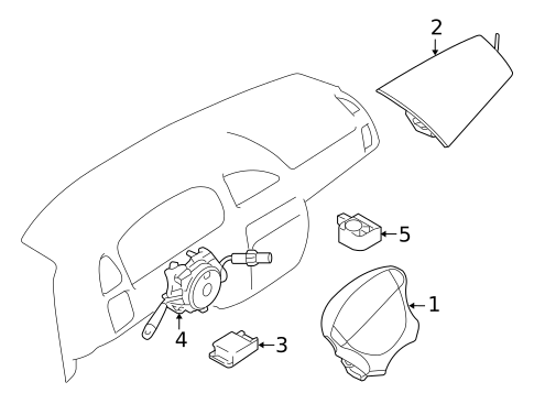 Air Bag Components for 2004 Suzuki Aerio #0