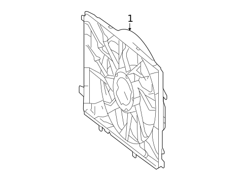 COOLING FAN for 2014 Mercedes-Benz E350 #0