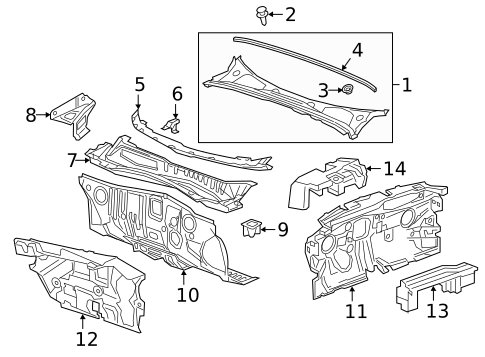 Cowl for 2018 Buick Regal Sportback #0
