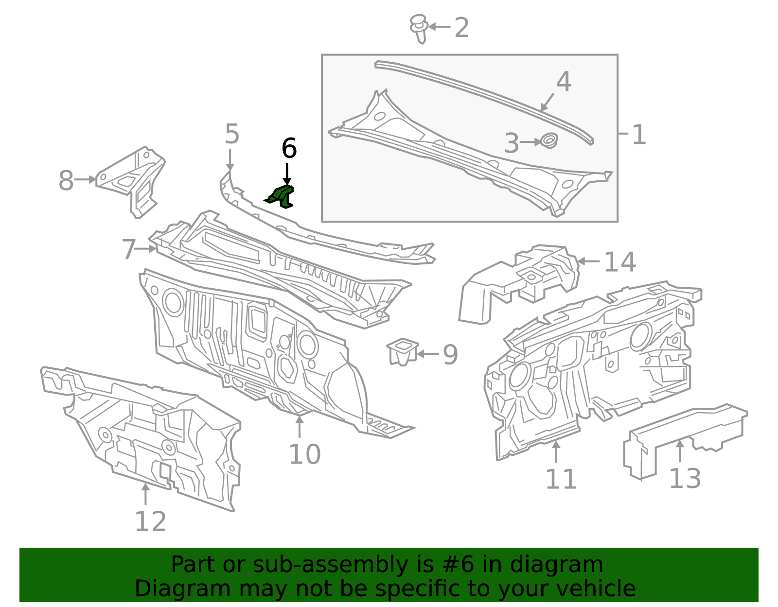 Plenium Bracket 13470383 - High-Quality Plenum Upper Panel Bracket for 2018-2020 Buick ...