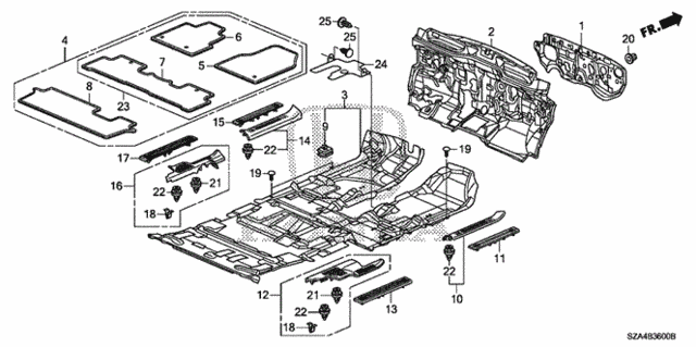 Floor Mat for 2011 Honda Pilot #0