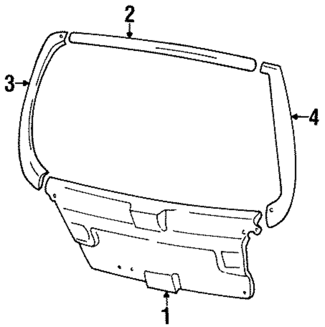 4389532 - : Trim Panel for Saab: 900 Image