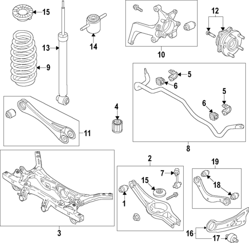 Rear Suspension for 2025 Hyundai Kona Electric #0