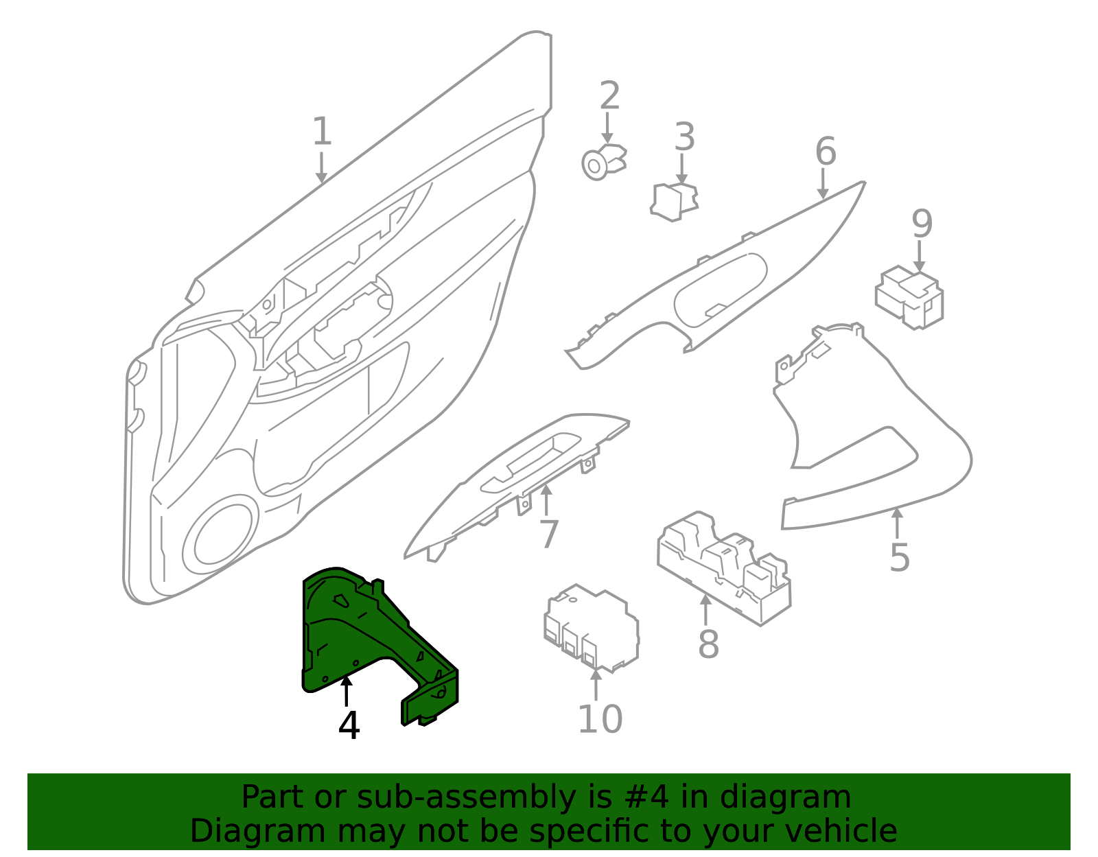 80951-DF30B - Pull Handle Official Nissan Parts Store