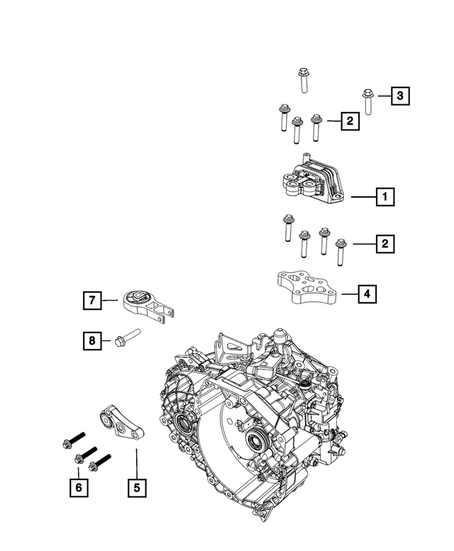 6511506AA - C635; 6-Speed; Manual Transaxle: 6 Lobe External Head Bolt for Mopar Image